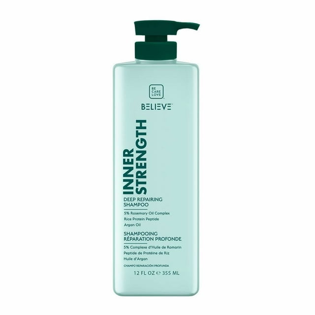 Shampoo Belive reparación interna romero,proteína de arroz y argán de 355 ml