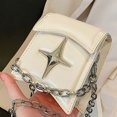 thumbnail image 3 of Bolso vagabundo para mujer bolso de mensajero con cadena de cuero PU bolsos casuales de moda monedero suave FLhrweasw Nuevo, 3 of 9