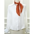 thumbnail image 4 of INSPIRE CHIC Women's Plain Solid Color Scarf Pure Scarves Long Neckerchief Hair Band Orange, 4 of 4