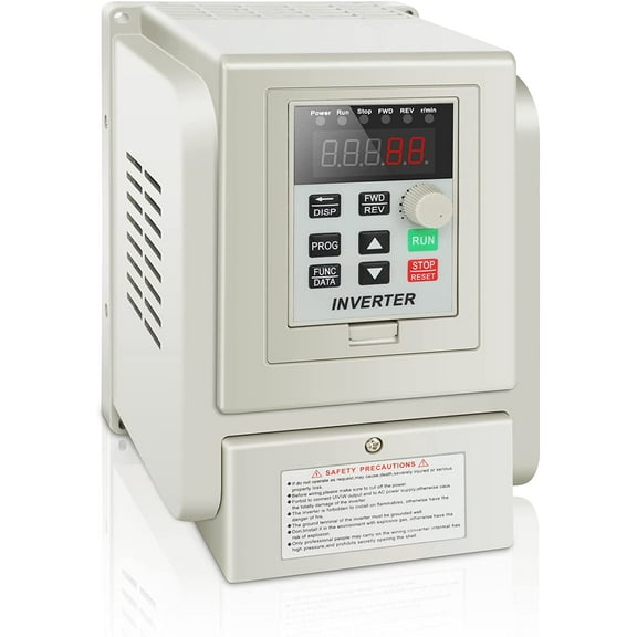 GYZJ Variable Frequency Drive, 1.5kw 2HP 8A VFD Inverter Single Phase to 3 Phase Motor Drives