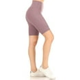 thumbnail image 2 of MOA Collection Women's Stretch Side Pockets Soft Active Running Biker Shorts, 2 of 5