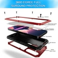 thumbnail image 2 of for Samsung Galaxy S25 Plus Aluminum Alloy Metal Case, Heavy Duty 360 Full Body with Built-in Screen Protector Shockproof Dustproof Screw Bumper Drop Protective Case for Galaxy S25 Plus, Red, 2 of 15