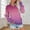 Hot Pink, variant on Olyvenn Women's V Neck Sweatshirts Tie Dye Gradient Long Sleeve Shirts Casual Fleece Pullover Fall Fashion Tops with Pocket Green L