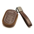 thumbnail image 2 of Vitodeco Leather Key Fob Cover Case Protector Compatible with Honda Odyssey (2025 - 2026 Models) - 7 Buttons, Brown, 2 of 6
