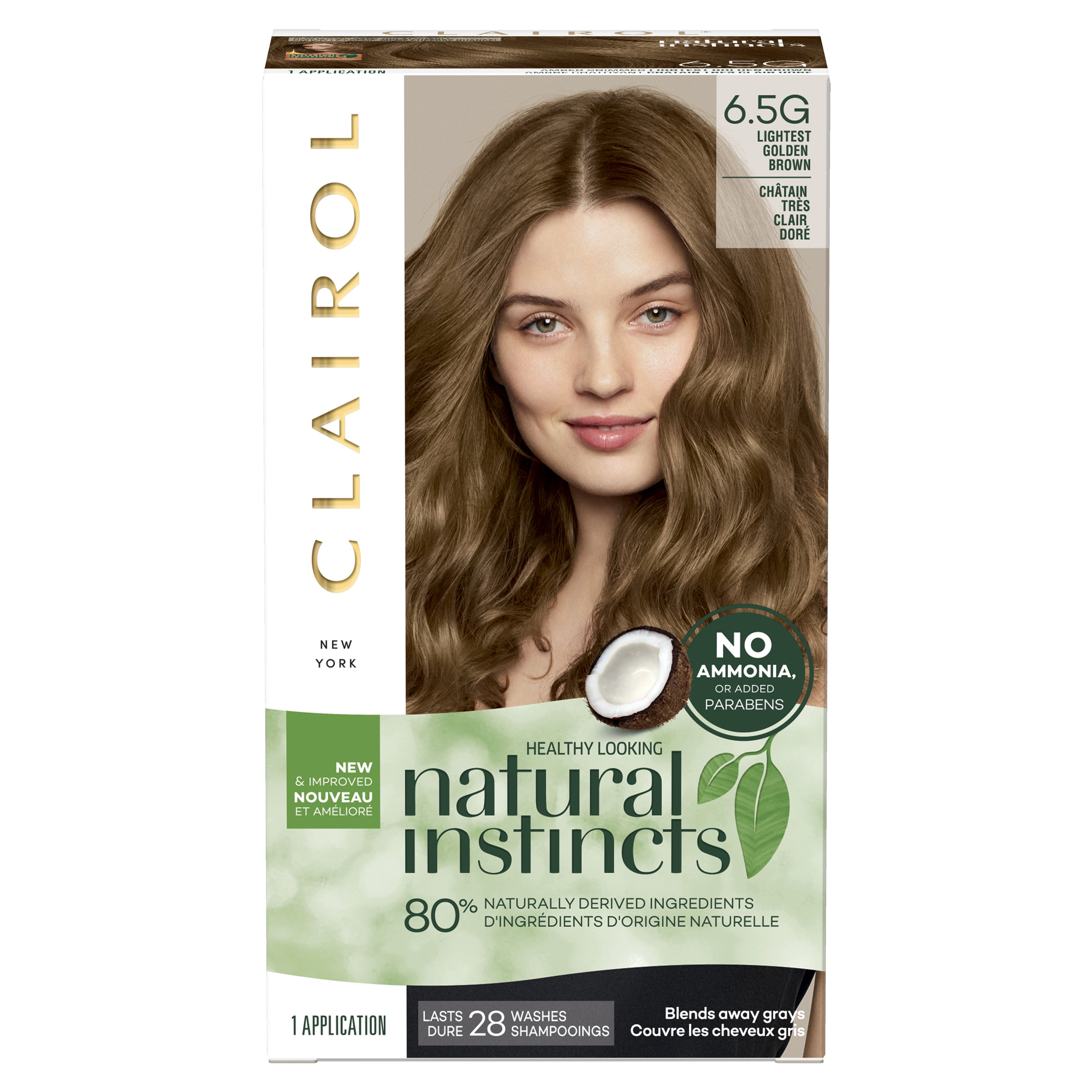 Clairol Natural Instincts Demi-Permanent Hair Color Creme, 6.5G Lightest Golden Hair Dye, 1 Application - Walmart.com