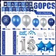 thumbnail image 3 of SPECOOL 18th Birthday Party Decorations Men, Royal Blue Balloon Arch Kit with Happy Birthday Banner, Tablecloth, Number 18 Balloon, Metallic Blue Silver Balloons for Boys Girls 18th Birthday Party, 3 of 8