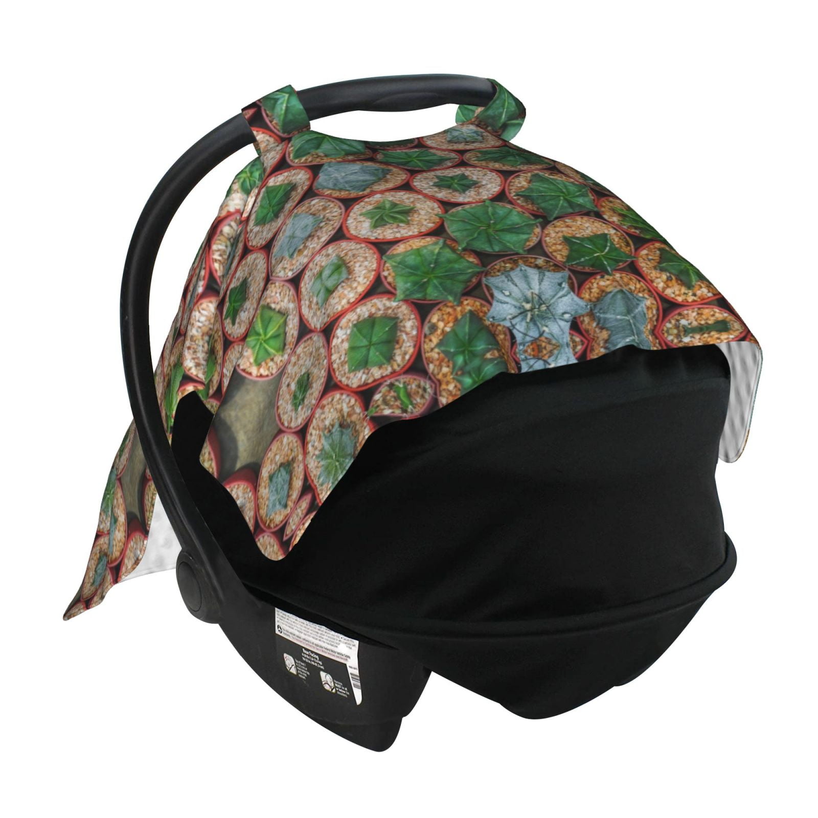Car Seat Cover Baby - Cactus 4 Breathable Infant Car Seat Cover for Baby Carseat, Lightweight Comfort Baby Essentials Must Haves Newborn Stuff for Girl Boy