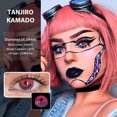 thumbnail image 3 of UYAAI 2 piezas/par de lentes de contacto de colores para Halloween para ojos, lentes de contacto de colores para cosplay, estuche para lentes de contacto, lentes de anime, 3 of 5