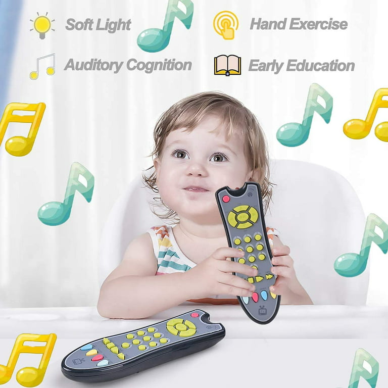 Yirtree Baby TV Remote Control Toy, Baby Toys, Learning Remote Toy with  Light Music for 6 Months + Baby, Learning Toys for One Year Old Baby  Infants Toddlers Kids Boys or Girls 