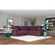 thumbnail image 1 of Sala Esquinera De Velvet Morado Modelo Elton, 1 of 8