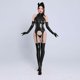 thumbnail image 4 of Body erótico de cuero Pu para mujer, lencería de peluche sin entrepierna, ropa de discoteca Wetlook, Catsuit de látex, disfraz fetiche, 4 of 5