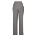 thumbnail image 7 of Diufon Women's Cotton Linen Pants Drawstring High Waist Straight Leg Pants Summer Casual Trousers with Pockets, 7 of 7