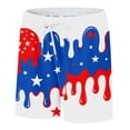 thumbnail image 4 of WEIGFI Toddler Kid Boys Active Shorts American Flag Ice Print Outdoor Playwear Elastic Waist With Pocket Lightweight Comfort Summer Everyday Cool Party Bottoms,Red,5-6 Years, 4 of 4