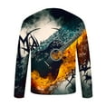 thumbnail image 5 of DPTALR Men Casual Round Neck Short Sleeve Pullover Printed Realistic Print T-Shirt, 5 of 5