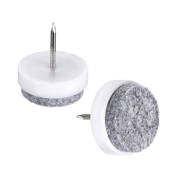 Almohadillas de fieltro para muebles, protectores de patas de silla y mesa, 22 mm de diámetro, blancas, 40 piezas