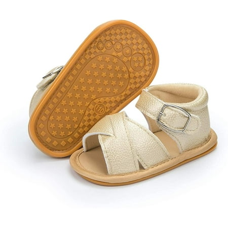 

Isbasic Infant Baby Boys Girls Summer Beach Sandals Breathable Athletic Anti-slip Soft Sole Newborn First Walker Crib Shoes