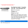 thumbnail image 2 of Rear Right Door Handle - Compatible with 1980 - 1992 Volkswagen Jetta 1981 1982 1983 1984 1985 1986 1987 1988 1989 1990 1991, 2 of 2