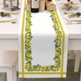thumbnail image 2 of asddcavvf Petit Drapeau de Table Frais Printemps et Été Nappe en Lin Imprimé Fleurs 9 Chemins de Table, 2 of 6