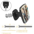thumbnail image 3 of 4 Pcs Cabinet Handle Drawer Pulls Elephant Knobs with Screws Square Furniture Office Cabinet Knob Decoration, 3 of 7