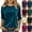 #02 Blue, variant on Women's Velvet Ribbed Tunic Top Long Sleeve Crewneck Velour Workout Blouse Retro Y2K Basic Loose Pullover, #02 Purple XL