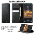 thumbnail image 3 of CaseMe Calf Leather Lining Microfibre Wallet Case for Samsung Galaxy A52 5G 6.5-inch with RFID Blocking,Magnetic Closure,Card Slots,Cash Slot,Kickstand,Shockproof Flip Folio Protective Phone Case, 3 of 10