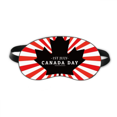 thumbnail image 1 of Feliz dia de Canada 4 de julio Black Maple Leaf Máscara de sueño, 1 of 4
