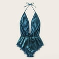 thumbnail image 6 of Women's Chemises Negligees Sexy Panties with Self Strapless Bra Ladies Night Gowns Med Mini Dress Sexy Lingerie Couple Matching Underwear Set Bra Corset Lingerie for on Clearance Blue L, 6 of 6