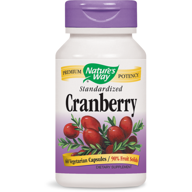 Nature's Way Standardized Cranberry Vegetarian Capsules, 60 Ct