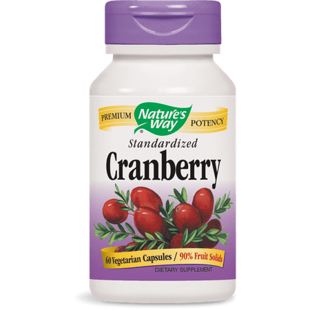 Nature's Way Standardized Cranberry Vegetarian Capsules, 60 (Best Cranberry Supplement Brand)