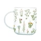thumbnail image 4 of Mango Taza de té Vaso para beber Cristalería Taza de café Espresso Borde liso Robusto para bebidas frías o calientes Patrón de plantas Multipropósito 450ml Gloria taza de café, 4 of 9