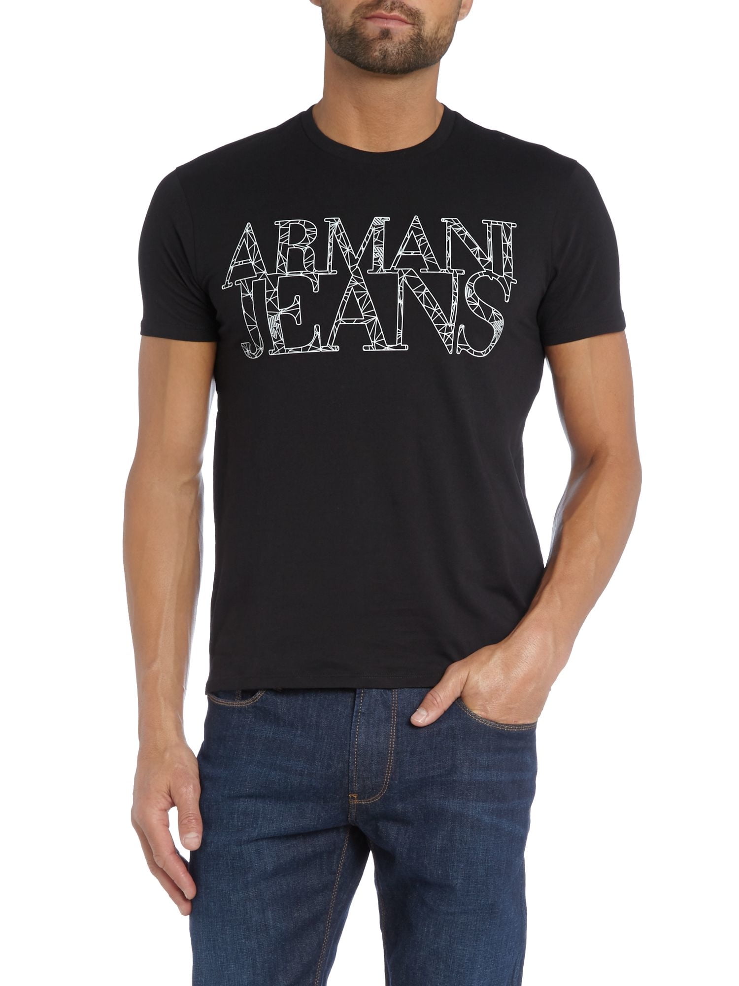armani jeans black t shirt