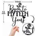 thumbnail image 2 of Decoración para tartas ZACHAKO Black Glitter Rip to My Teen Years, 2 of 7