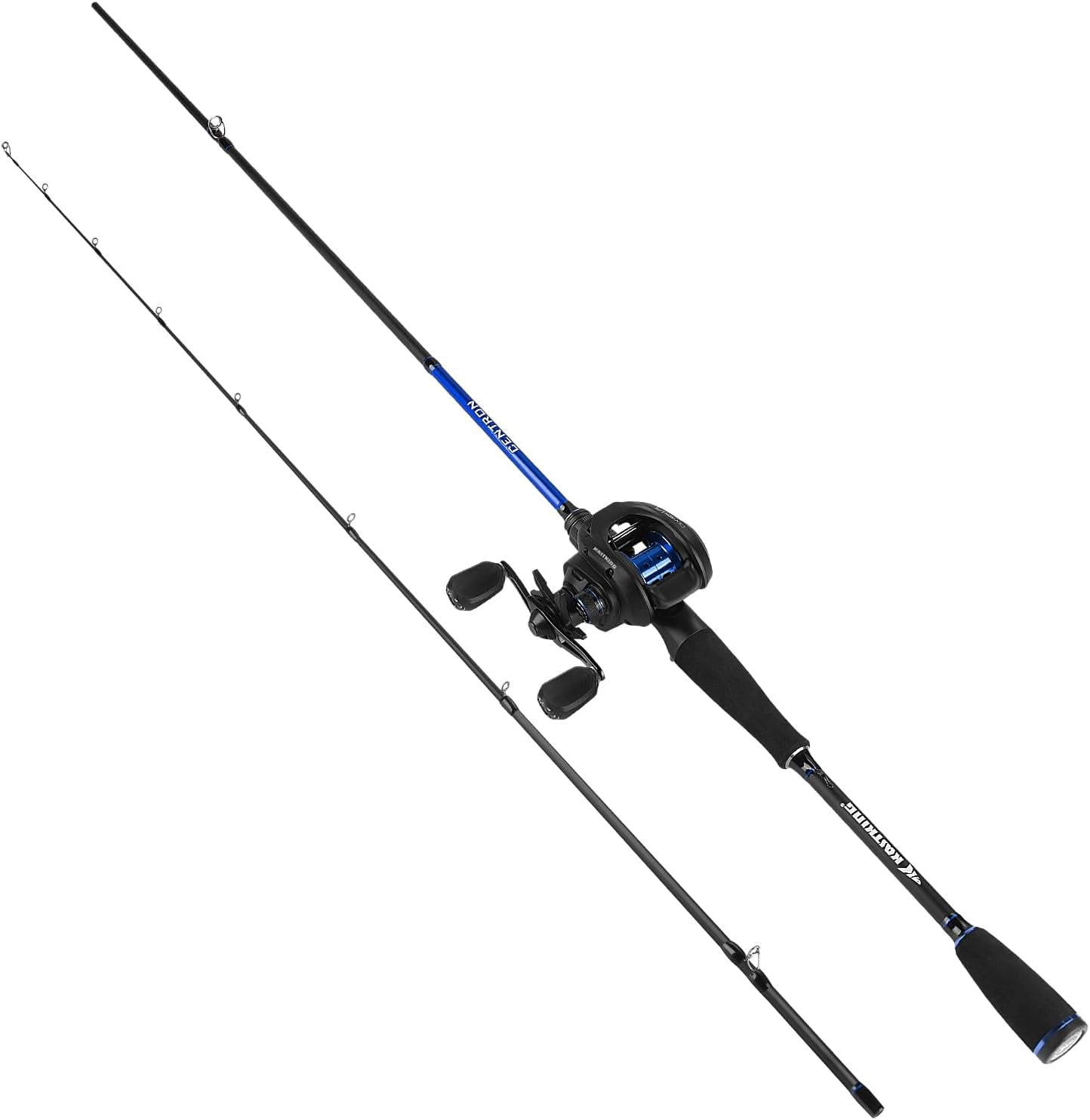 KastKing Baitcasting Fishing Rod and Reel Combo,Cast-6'6" M, Left Handed,IM6 Graphite 2Pc Blanks-Centron