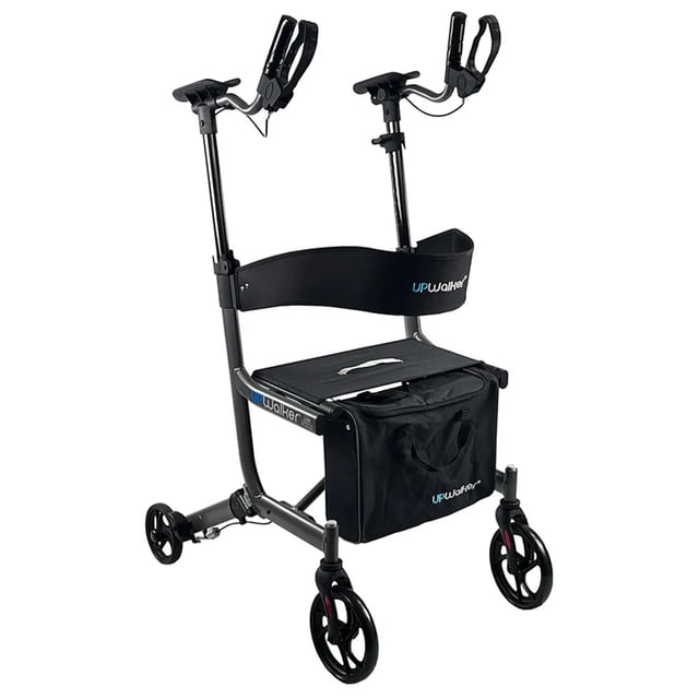 LifeWalker UPWalker EZ Lite Déambulateur Vertical Léger à Roulettes pour Aînés