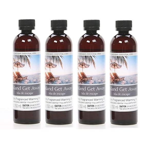 Hosley Home Fragrance Collection Fragrance Oil, Island Get Away, 5 oz, 4 Count