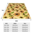 thumbnail image 3 of Sikiie Sunflowers Ultra-Soft Micro flannel Blanket Luxury All Seasons Warm Blanket for Bedding Sofa and Travel (4 sizes)-50"x40", 3 of 7