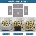 thumbnail image 6 of Kuiaobaty Paws Sunflower Pattern Reclining Slipcover with Elastic Bottom Nonslip Recliner Chair Cover Breathable Reclining Sofa Slipcover Washable Recliner Couch Cover for Pets Kids, 6 of 8