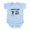 Sky Blue, variant on CafePress - Never Skip Leg Day Body Suit - Baby Light Bodysuit, Size Newborn - 24 Months