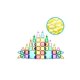 thumbnail image 1 of PicassoTiles 60 Piece Magnetic Building Block Mini Diamond Series Travel Size On-The-Go Construction Toy Set Stem Learning Kit Educational Playset Child Brain Development Stacking Blocks PTM60, 1 of 7