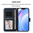 thumbnail image 3 of For iPhone 16 Litter Panda Embossing Leather Phone Case with RFID Blocking Card Slot Wallet Magnetic Clasp Lanyard Flip Stand Case,Blue,For iPhone 16, 3 of 9