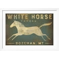 thumbnail image 2 of Art.com White Horse Running Art Print by Ryan Fowler, White Frame Wall Art, 44" x 32", 2 of 5