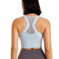 thumbnail image 4 of Women's Sports Bra Sports Fitness Bra Yoga Running Bra Dry Wicking Bra Wireless Bras for Women Blue L, 4 of 8
