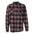 thumbnail image 1 of Burnside Chemise en Flanelle à Manches Longues Teinte en Fil, S, Rouge, 1 of 3