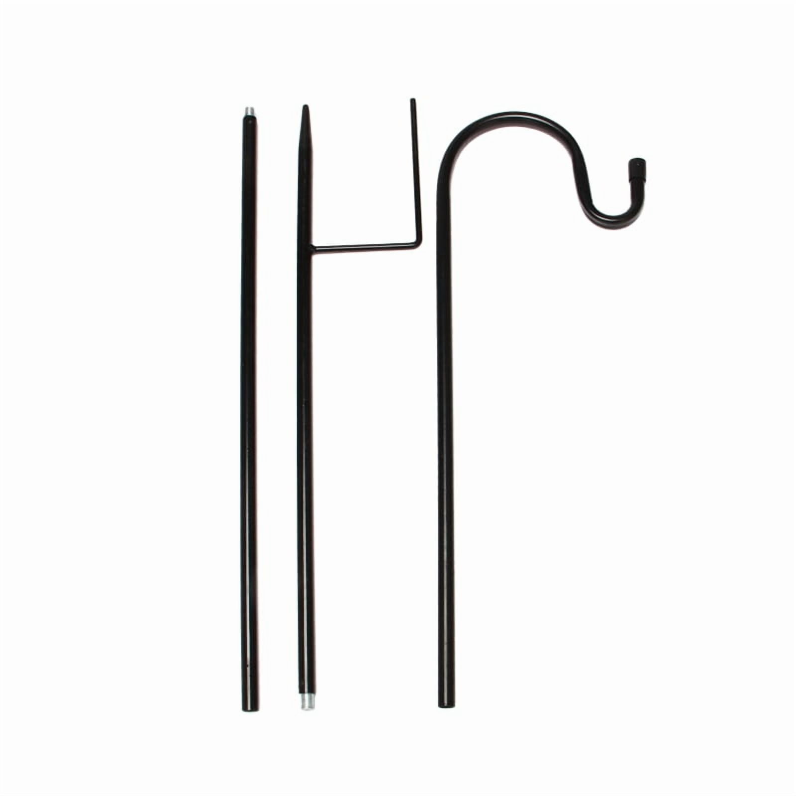 10X Shepherd Hooks Rust  Garden Stake Outdoor Metal Plant Stand Hanger Bird Feeder Pole 120X10X1cm