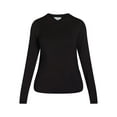 thumbnail image 4 of Time and Tru Women's Ruched Top with Long Sleeves, Sizes S-XXXL, 4 of 5