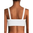 thumbnail image 2 of No Boundaries Juniors' Seamless Square Neck Ribbed Bralette, 2 of 3