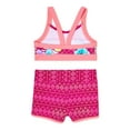 thumbnail image 3 of Laguna Girls Two-Piece Swimsuit, Full Coverage Shorts, Sizes 5-14, 3 of 3