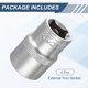 thumbnail image 3 of Uxcell 4pcs E-Torx Socket 1/2" Drive E22 Star Metric Socket 1.5" Length External Torx Shallow Sleeve 35K Alloy Steel Chrome 6 Point Spline Sleeve para Reparaciones de Autos, 3 of 7