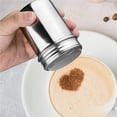 thumbnail image 5 of Eguiwyn Professional-Grade Stainless Steel Precision Mesh Powder Shaker Dredger with Airtight Sealing Lid Superior Tool for Controlled Dusting of Icing Sugar for Barista Coffee, Silver, 5 of 7