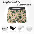 thumbnail image 2 of Men's Boxer Briefs, Cool Avocado Soft Comfy Mens Underwear Boxer Briefs Breathable With Widen Waist, 2 of 7